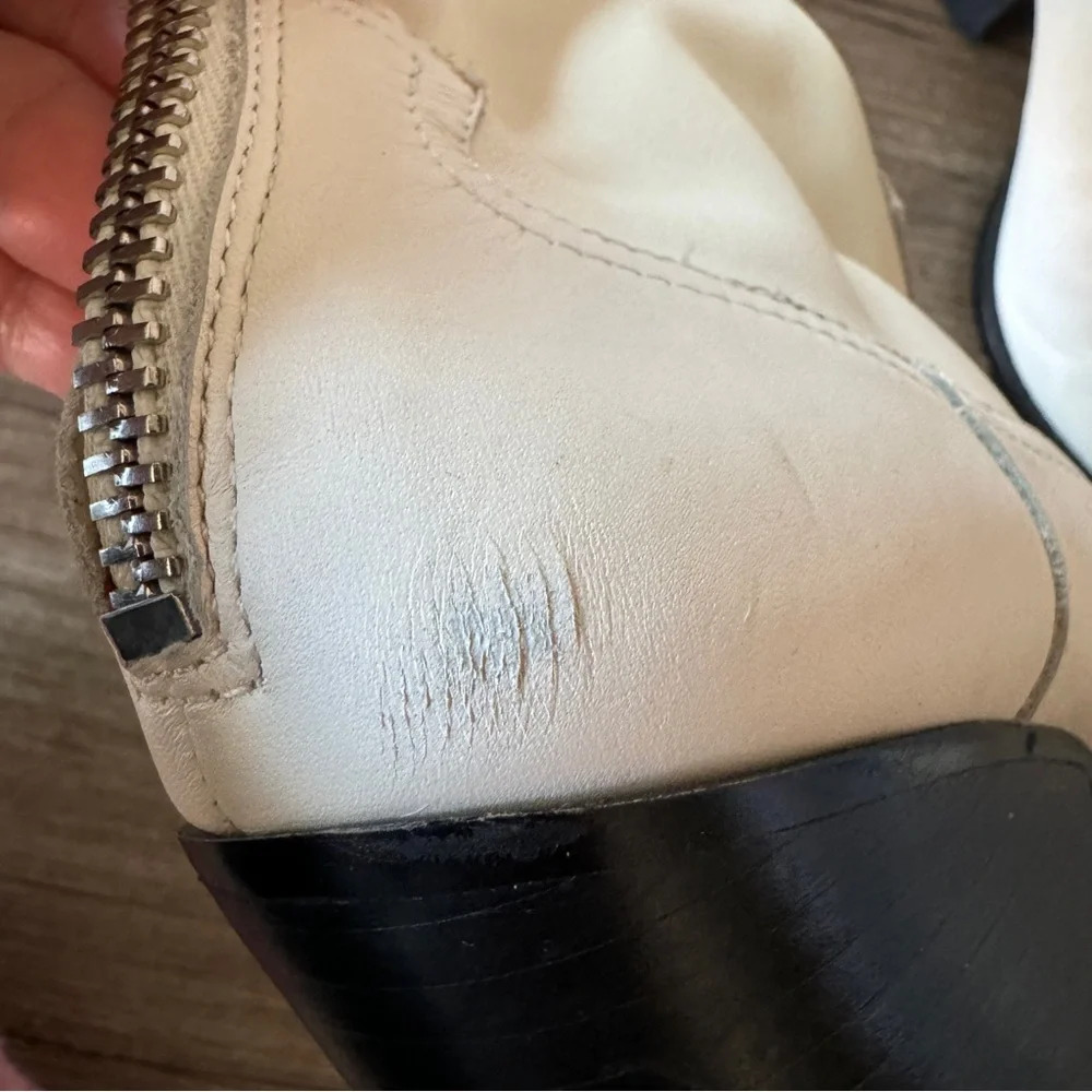 Dolce Vita Shanta Western Boots in Off White size 6 - Picture 10 of 12